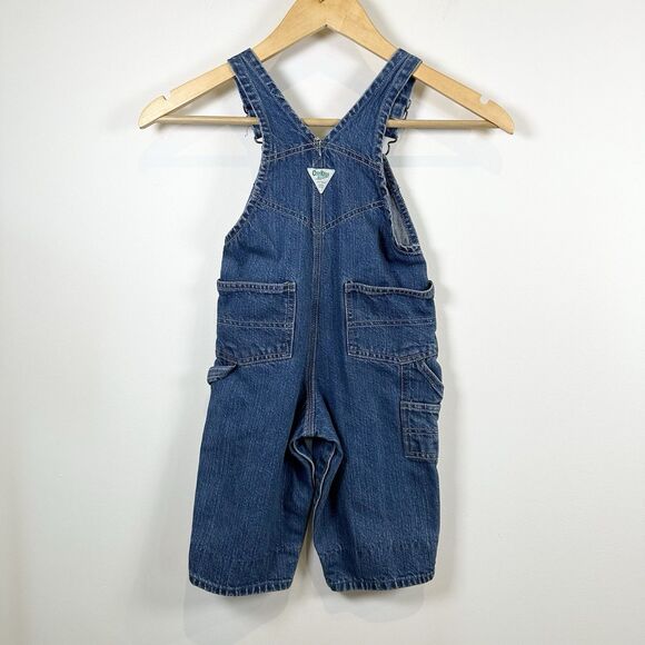 Oshkosh Bgosh Denim Overalls Vestbak Size 18 Months Jean Farm Carpenter Cotton - Picture 5 of 14